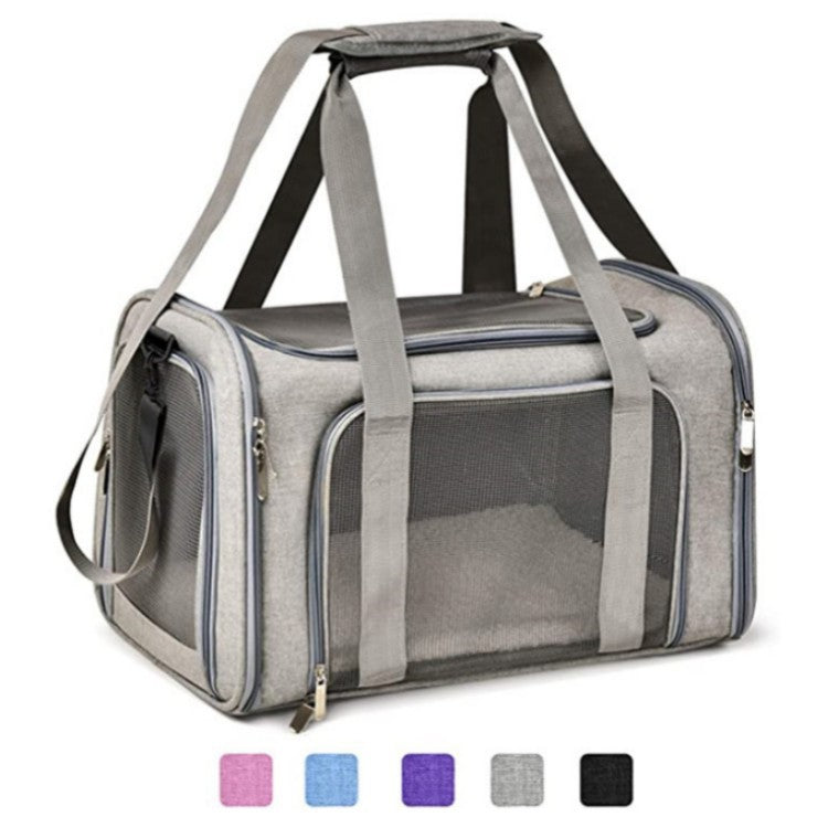 Pet Carrier with Breathable Mesh and Secure Ventilation System Stornfield