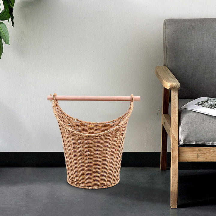Ladies Natural Basket with Wooden Handle Stornfield