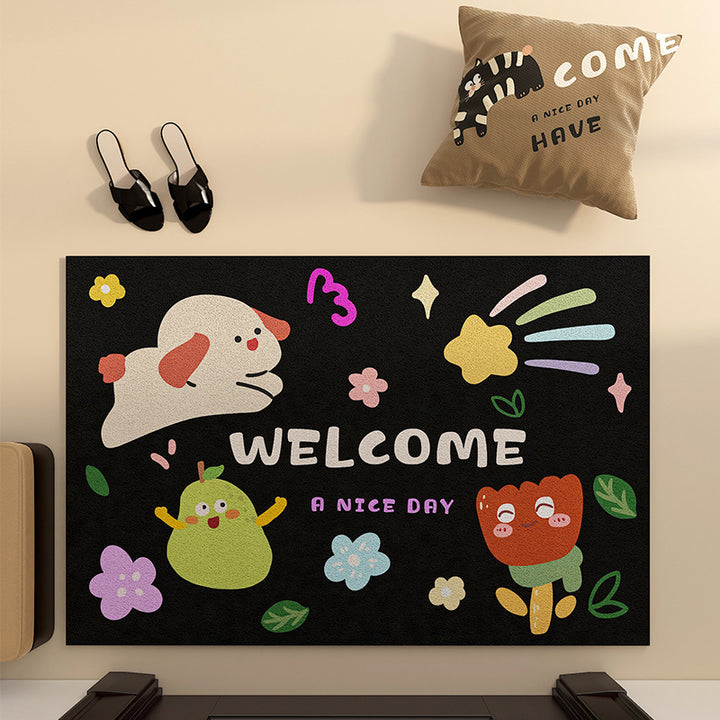 Playful Animal-Themed Bath Mat