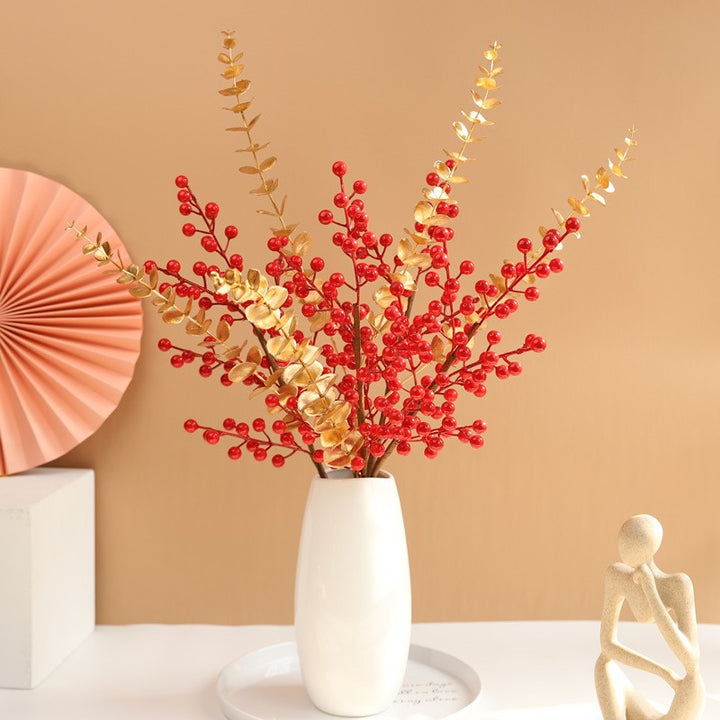 Festive Berry and Eucalyptus Arrangement