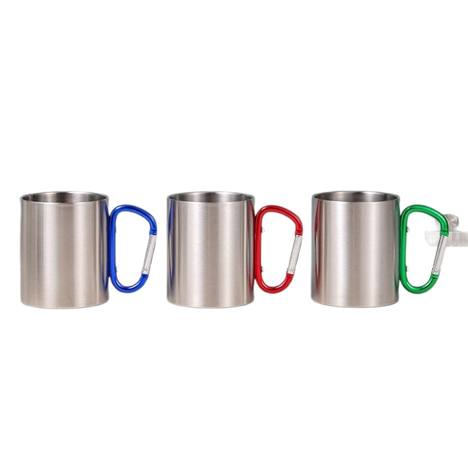 Women's Stainless Steel Coffee Mug with Carabiner Handle Stornfield
