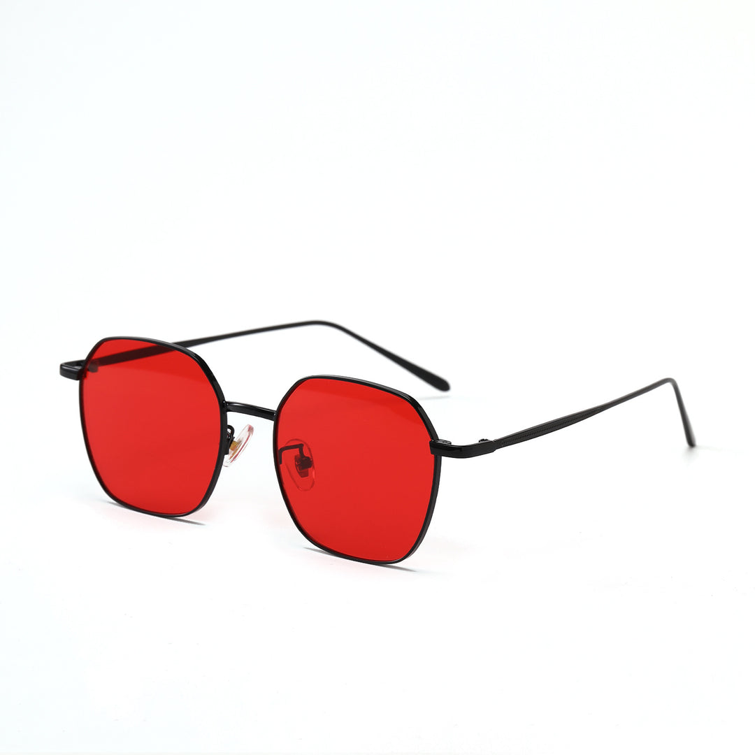 Women geometric sunglasses with modern metal frame Stornfield