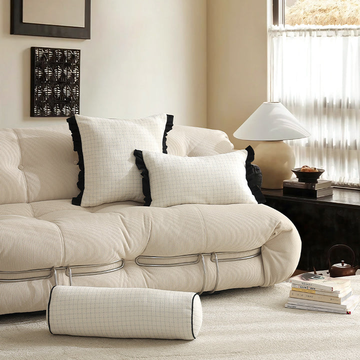 Cylindrical neck and lumbar roll pillow