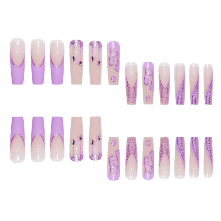 Artistic Long Press-On Nails Stornfield