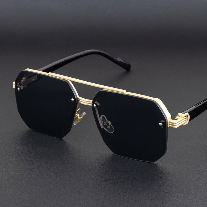 Geometric Metal Frame Sunglasses Stornfield