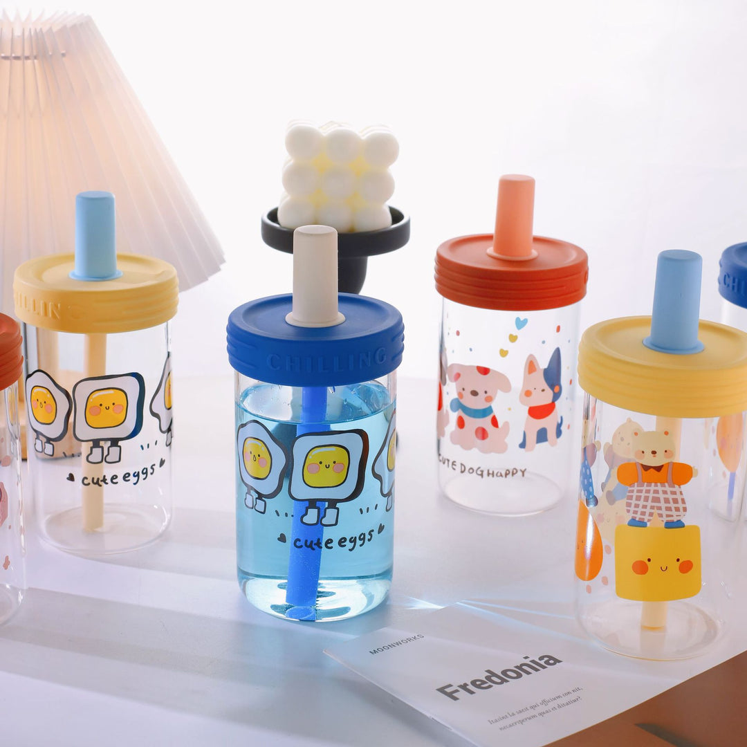 Women creative drinking container with practical silicone surface and playful animal design Stornfield