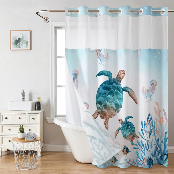 Ocean-Themed Shower Curtain Stornfield