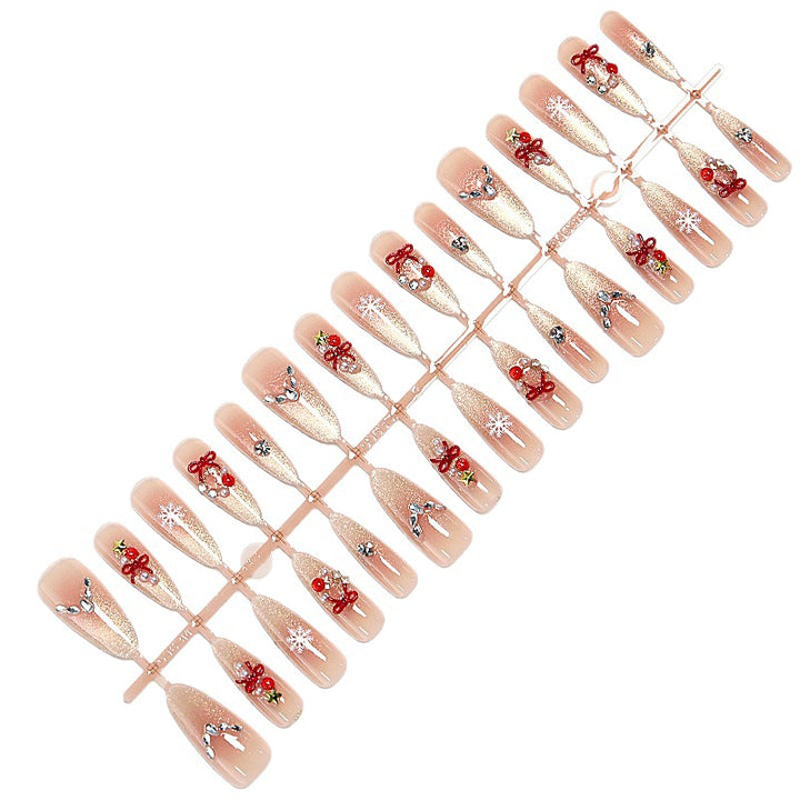 Artificial nail set with festive design Stornfield