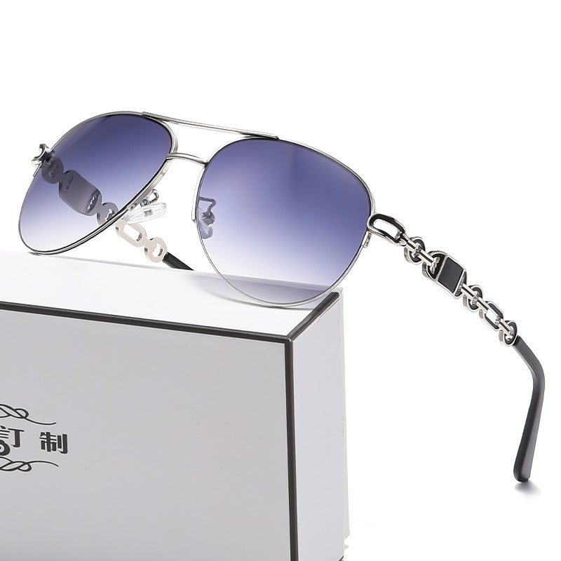 Women Aviator Sunglasses with Fashionable Chain Detail Stornfield