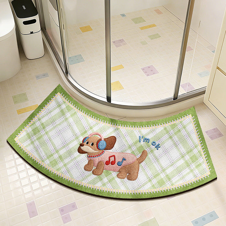 Cute Cat-Themed Decorative Bath Mat