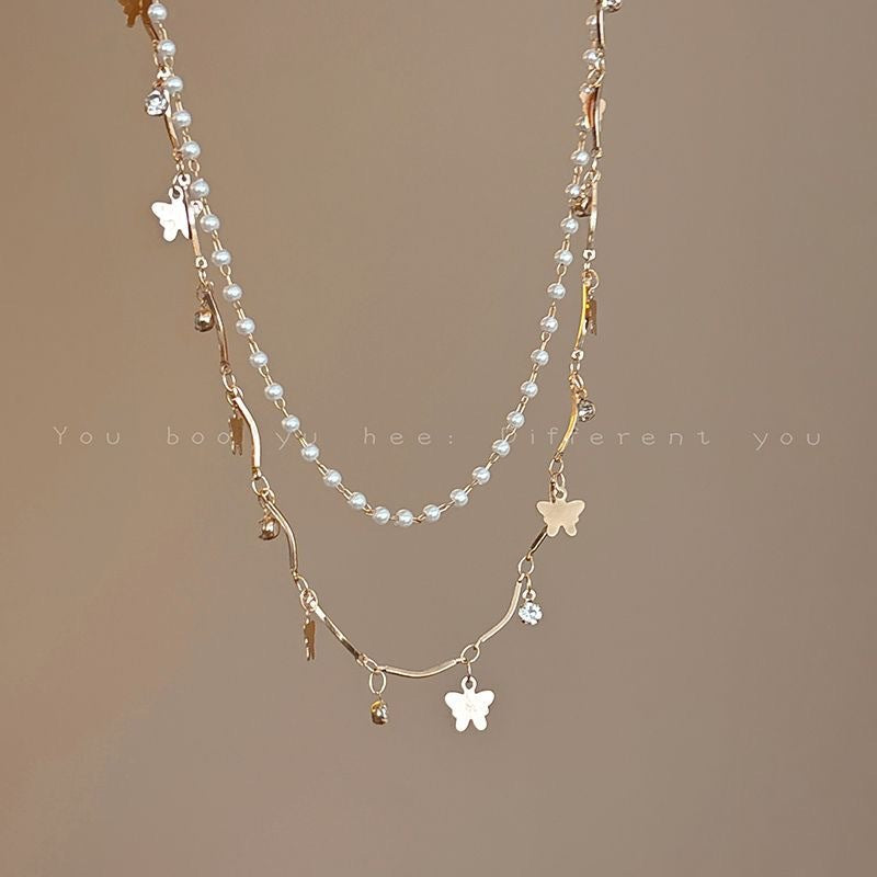 Layered Opal and Pearl Necklace Stornfield