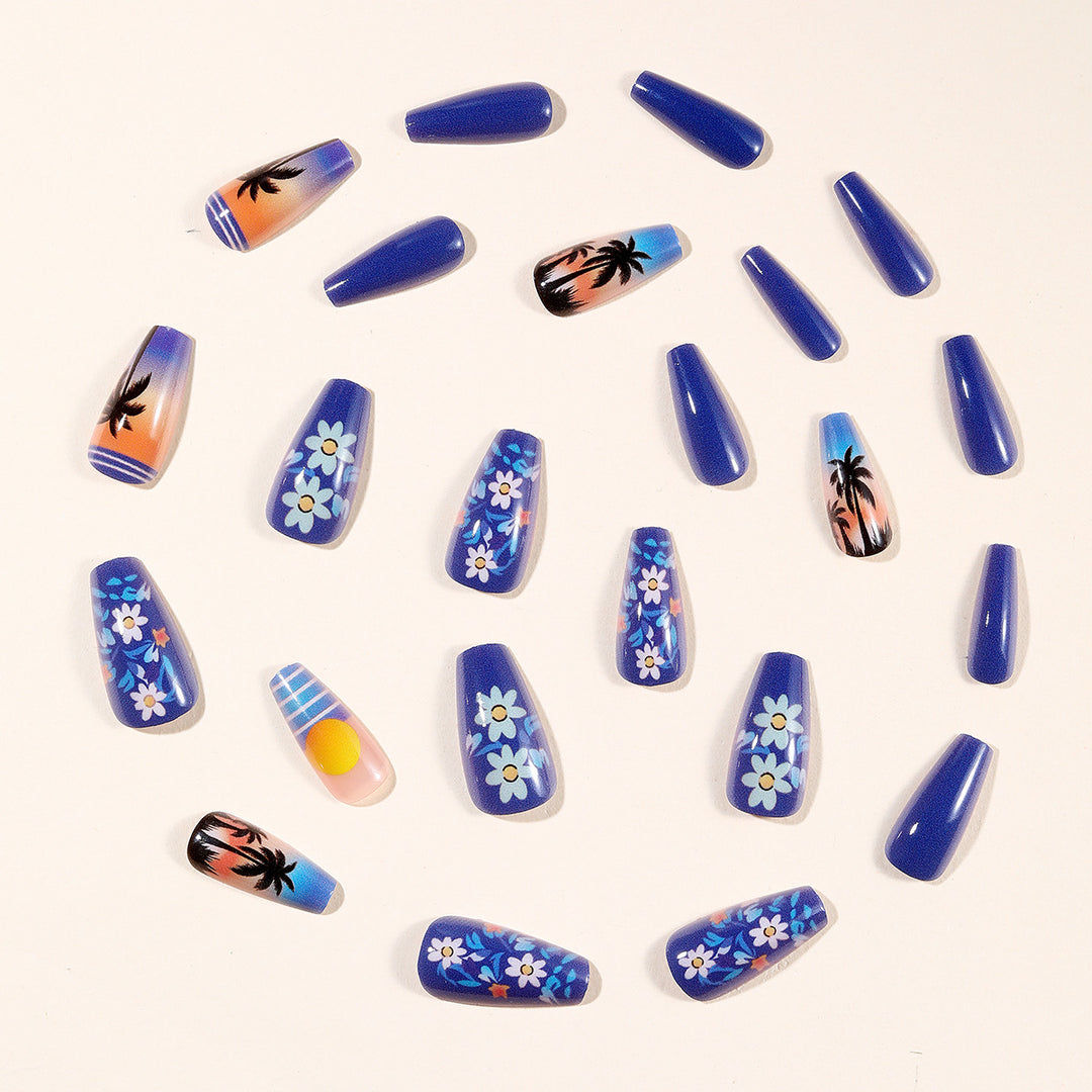 Tropical Sunset Nail Art Stornfield