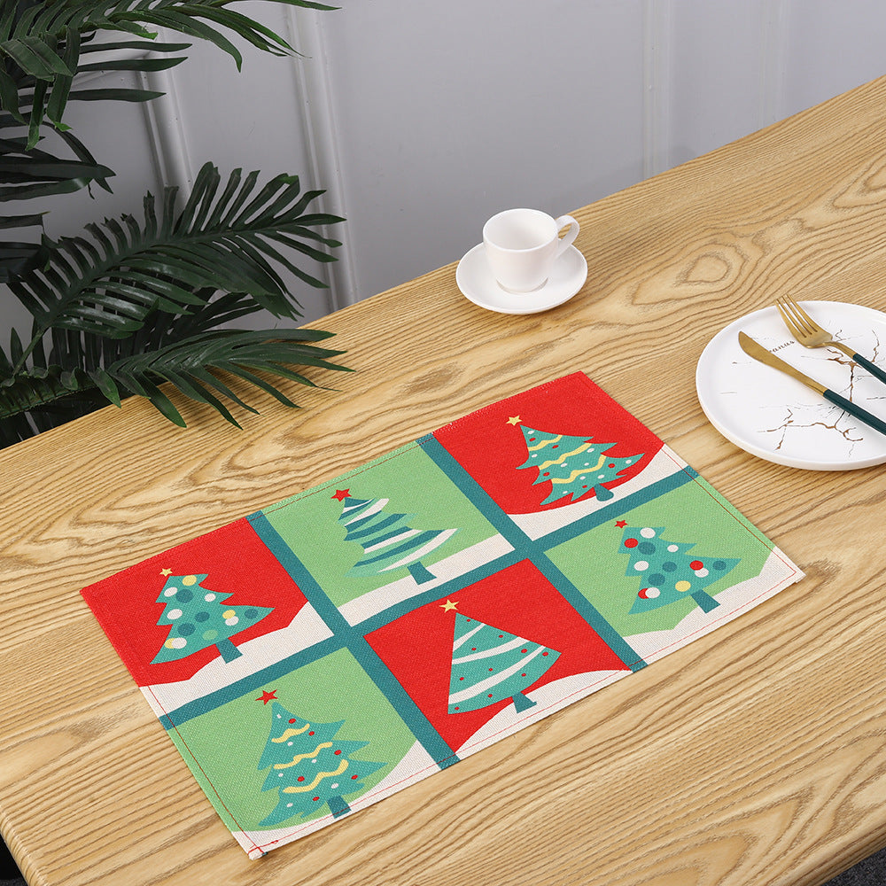 Christmas place mats with festive Santa motif Stornfield
