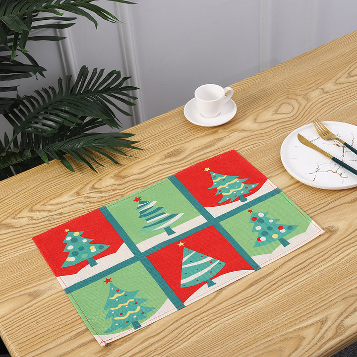 Christmas place mats with festive Santa motif Stornfield