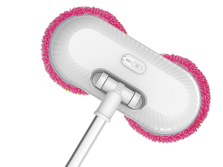 electric dual-head window and floor scrubber with USB rechargeable telescopic pole Stornfield