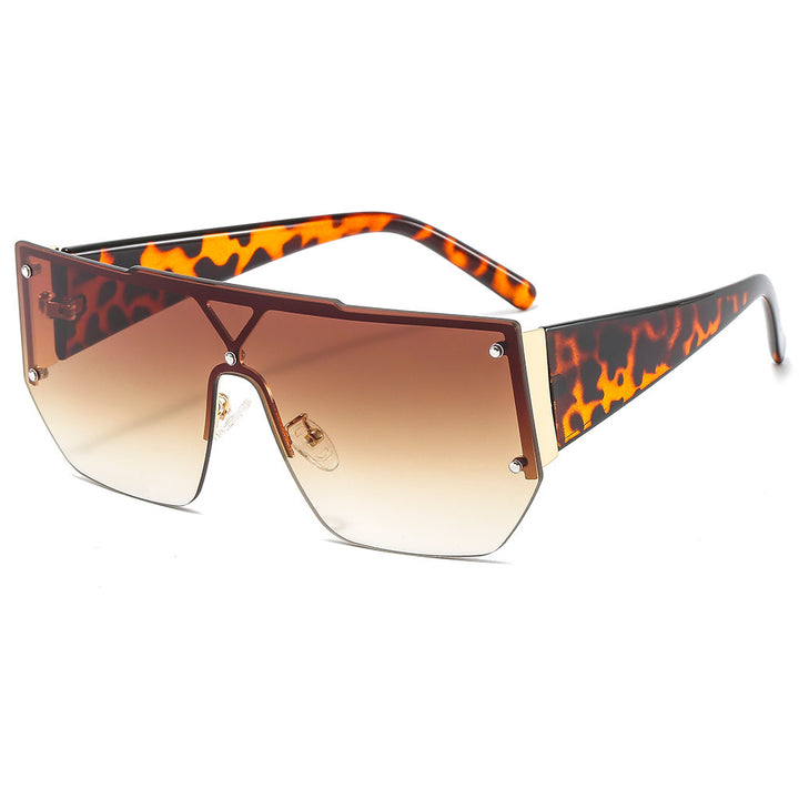 Women's fashionable oversized sunglasses with a unique geometric frame Stornfield