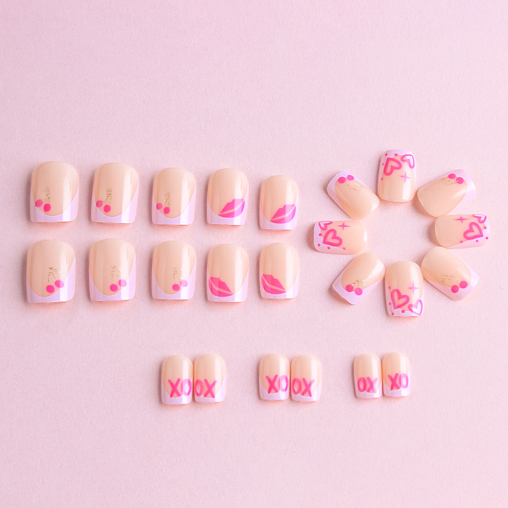 Artistic Abstract Press-On Nails Stornfield