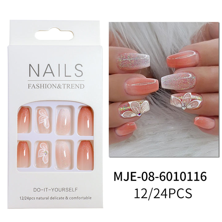 DIY Elegant Press-On Nails Set Stornfield