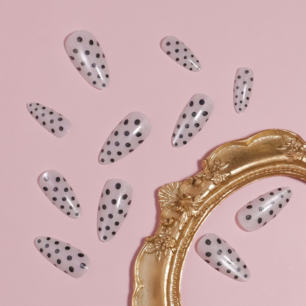 Artistic Polka Dot Press-On Nails Stornfield