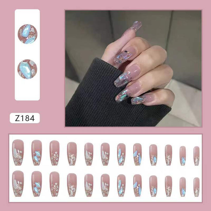 Artificial nails with stylish floral accents Stornfield