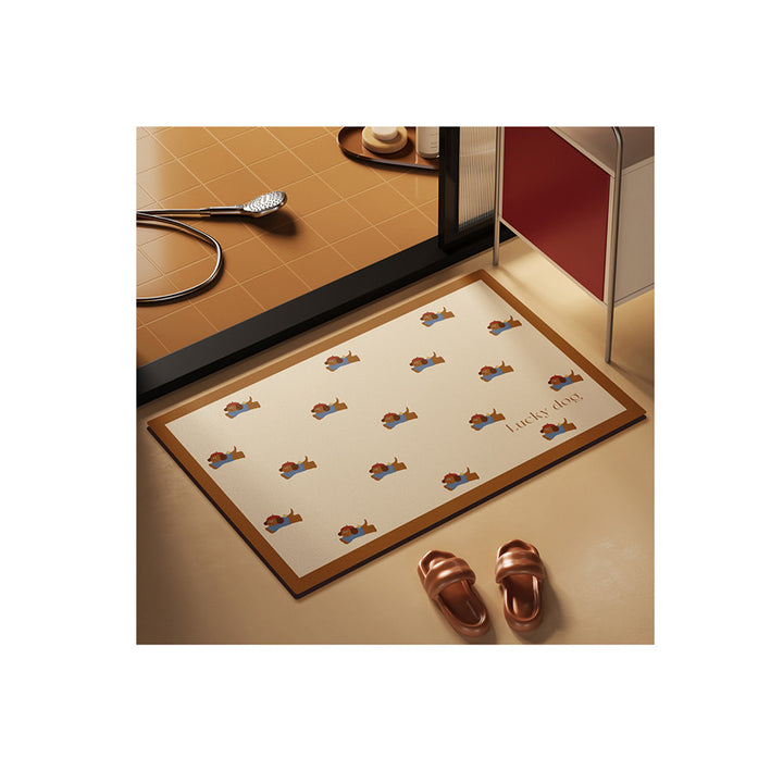 Playful Pet-Themed Bath Mat