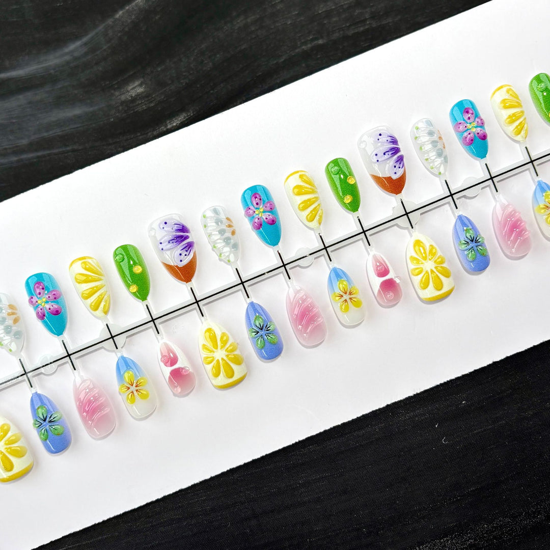 Artisan-Designed Press-On Nail Set