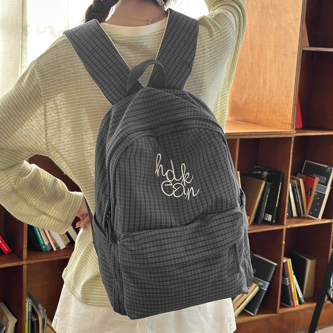 Casual Checked Patterned Backpack Stornfield