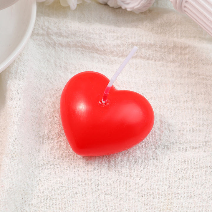 Heart-Shaped Floating Decorative Wax Candle
