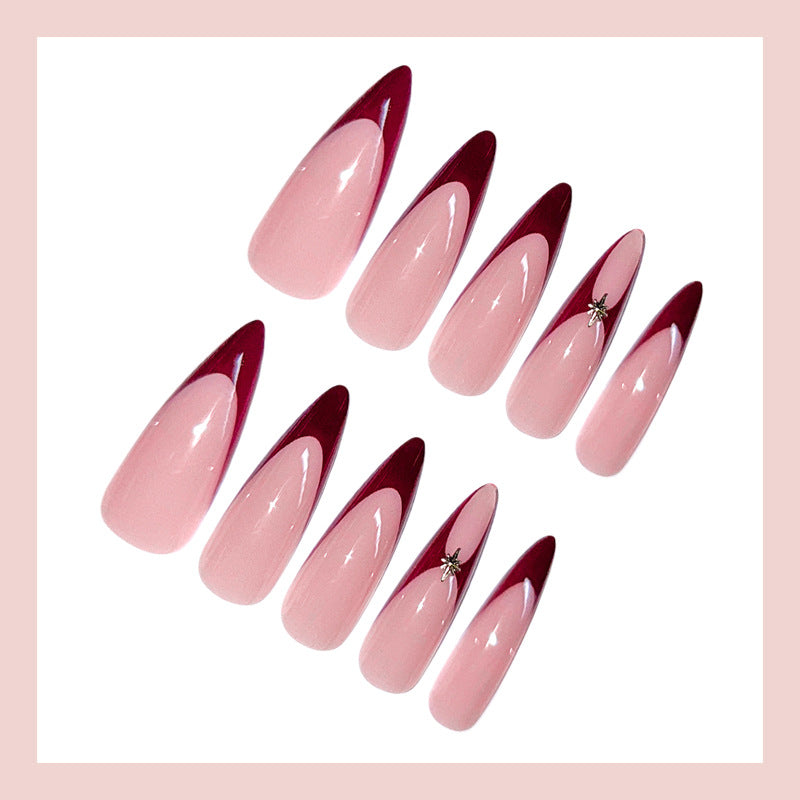 Nail art set with pointed shapes and shiny accents Stornfield