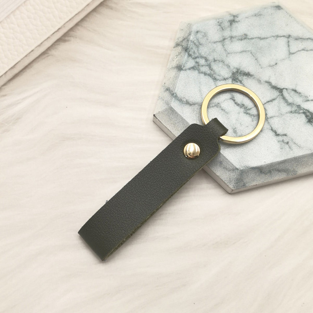 Unisex keychain made of high-quality artificial leather with stylish design Kalsten