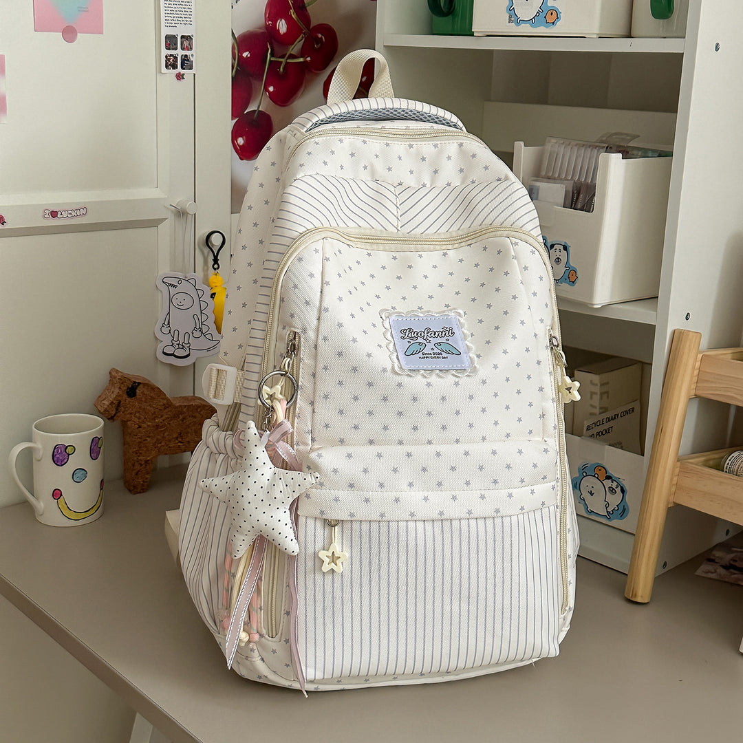 Whimsical Star-Embellished School Backpack Stornfield
