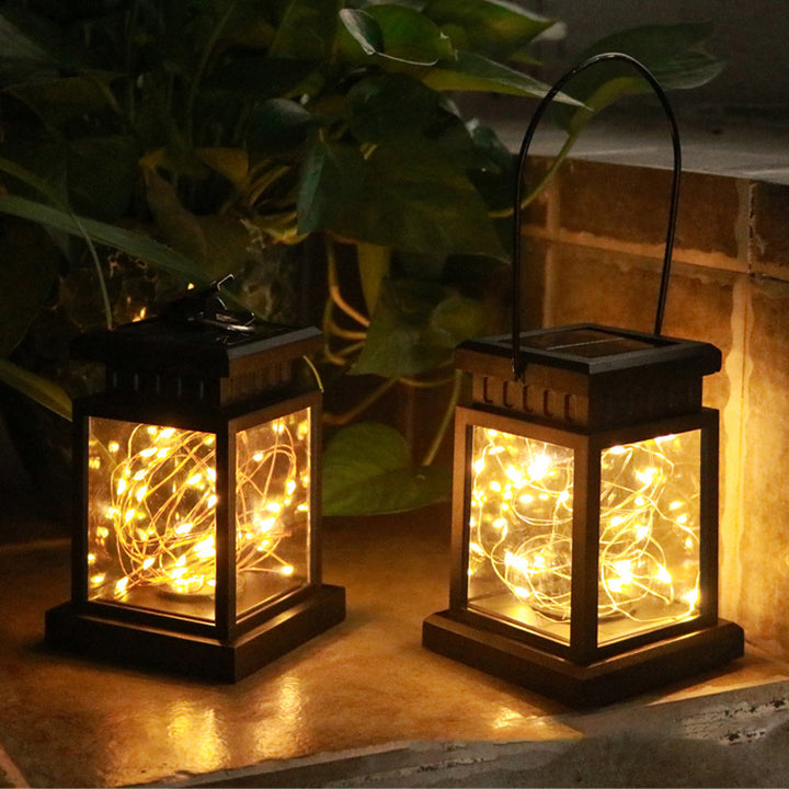 Solar Hanging Lantern With Realistic Flickering Flame LED Candle And Waterproof Outdoor Design Stornfield