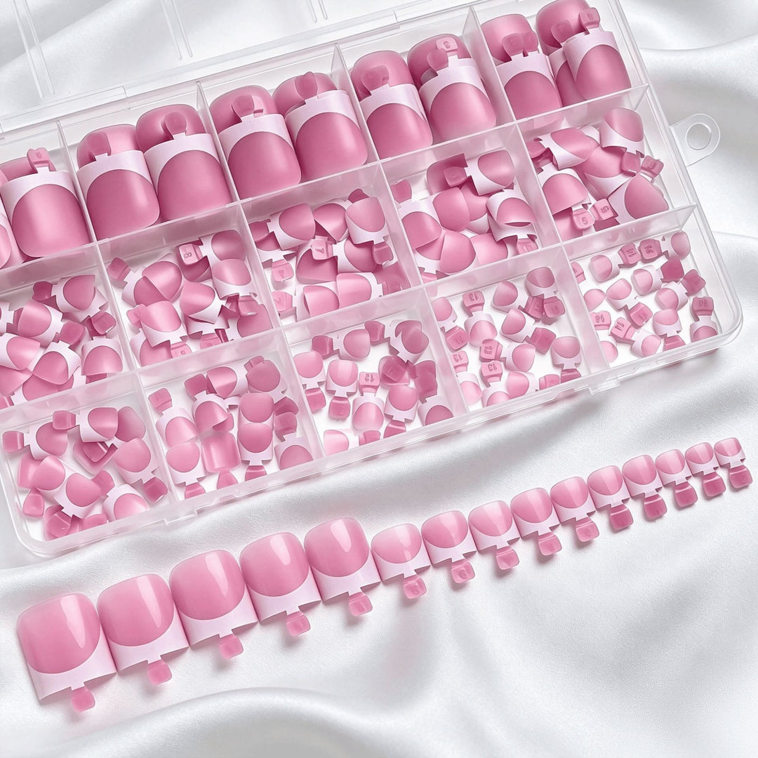 Premium French Tip False Nail Set Stornfield