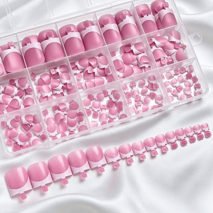 Premium French Tip False Nail Set Stornfield