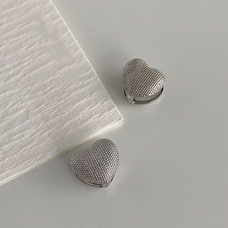 Finely Crafted Heart Stud Earrings Stornfield