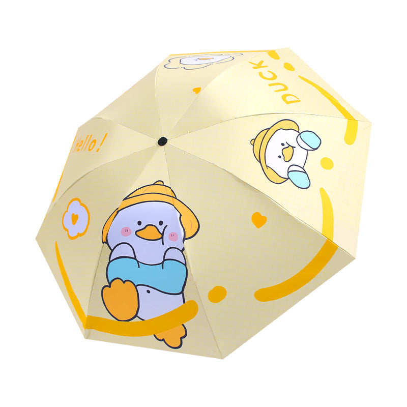 Ladies Folding Umbrella with Cute Animal Design Stornfield