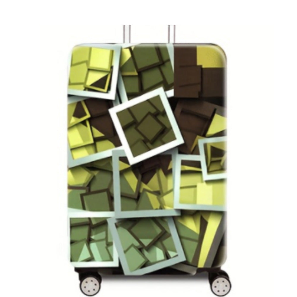 Women's hard-shell suitcase with creative multi-format pattern Stornfield