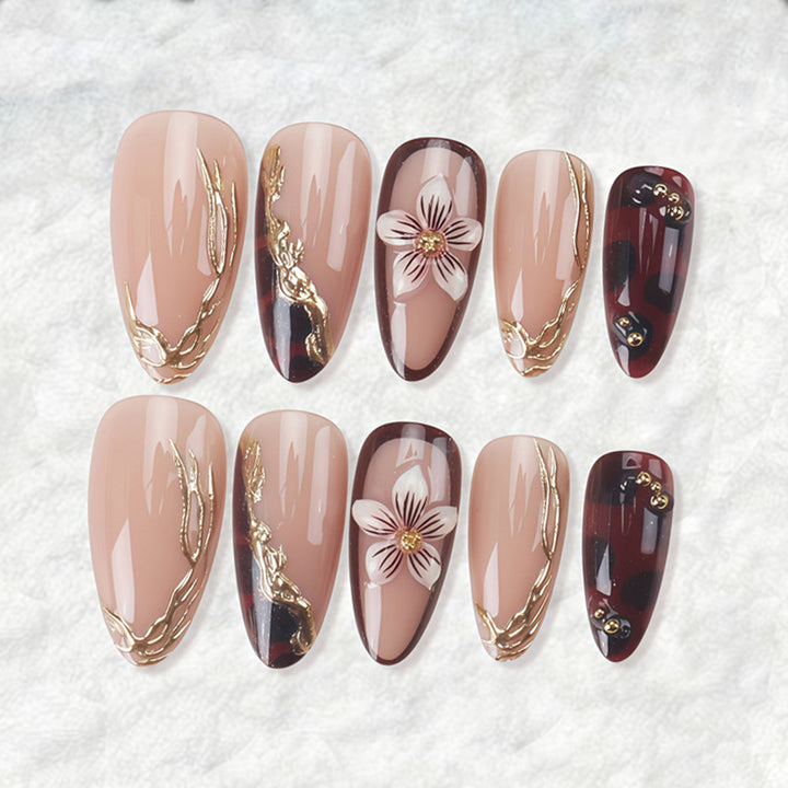Artistic Floral Nail Design Stornfield