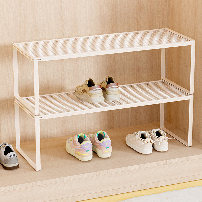 Adjustable Expandable Metal Shoe Shelf Organizer