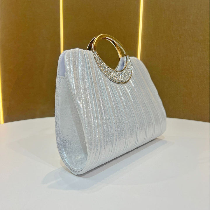 Elegant Pleated Evening Clutch