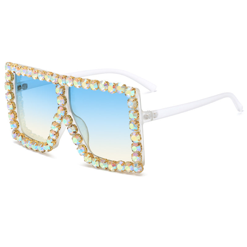 Women's striking square sunglasses with sparkling appliques Stornfield