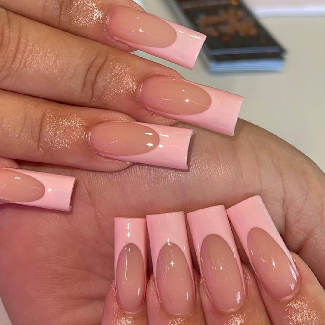 Elegant Crystal-Embellished Press-On Nail Design Stornfield