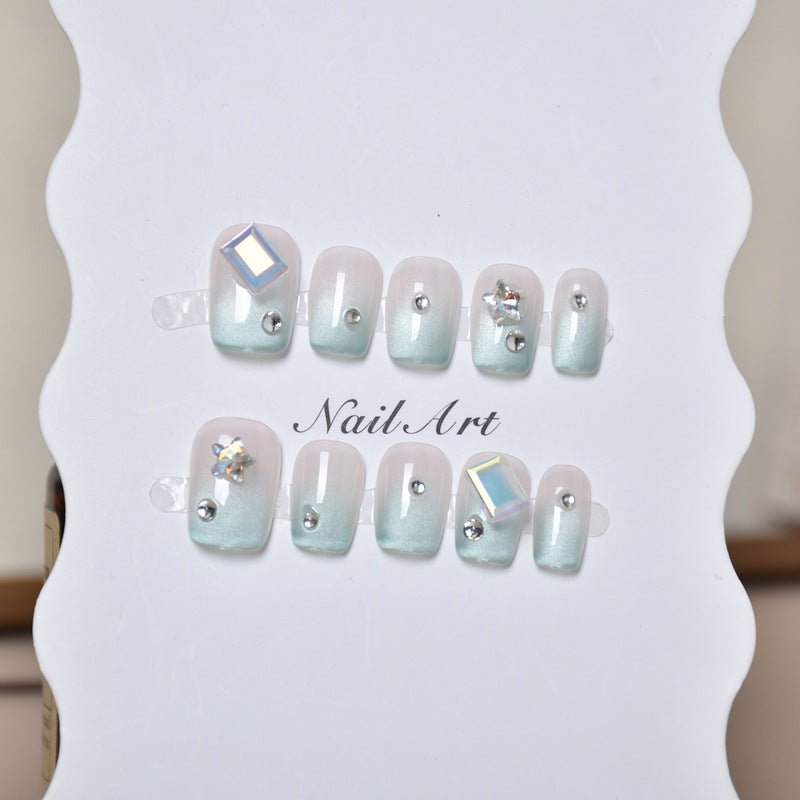 Glittery Press-On Nail Art Set Stornfield