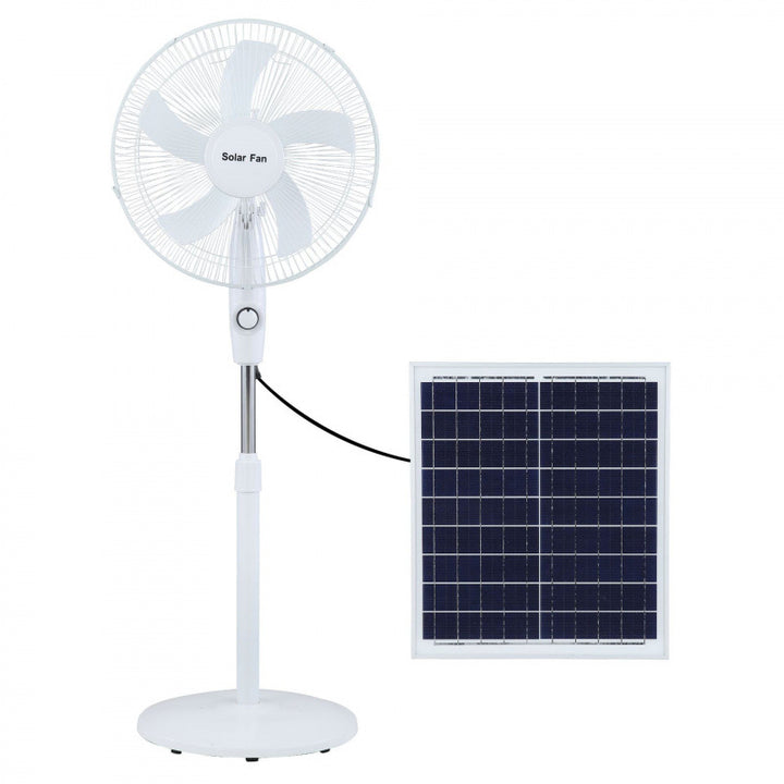 Unisex Solar-Powered Stand Fan with Remote Control and Adjustable Height Stornfield