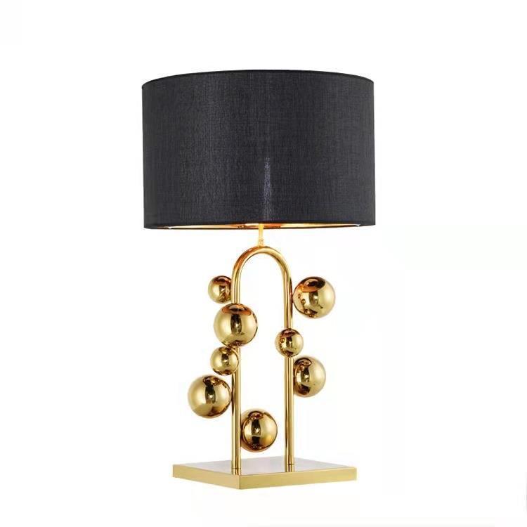 Modern Sculptural Table Lamp with Geometric Design
