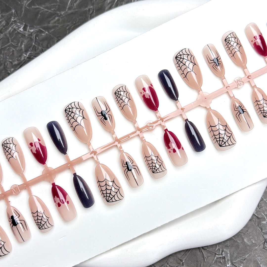 Halloween-Themed Press-On Nail Art Kit