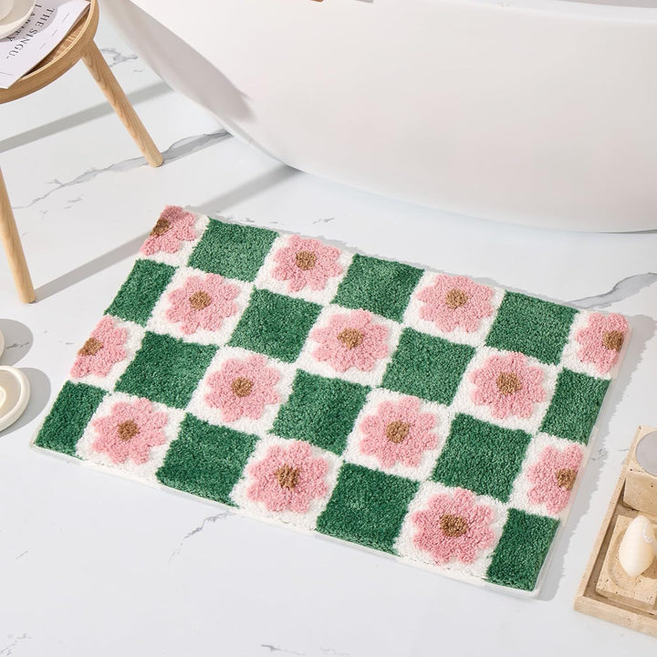 Stylish Floral Pattern Bath Mat