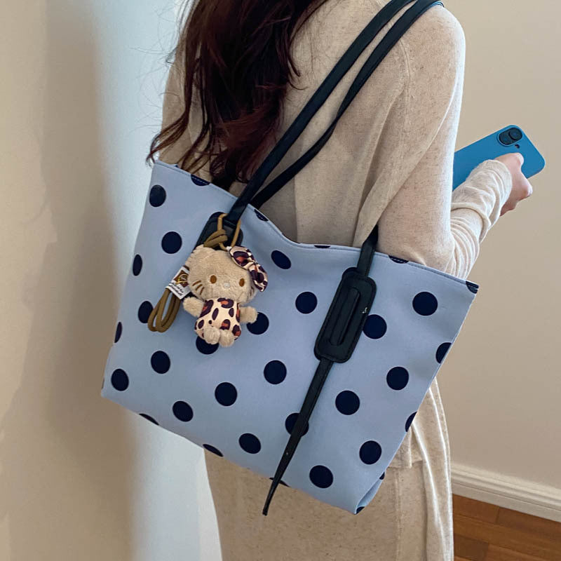 Trendy Polka Dot Tote Bag