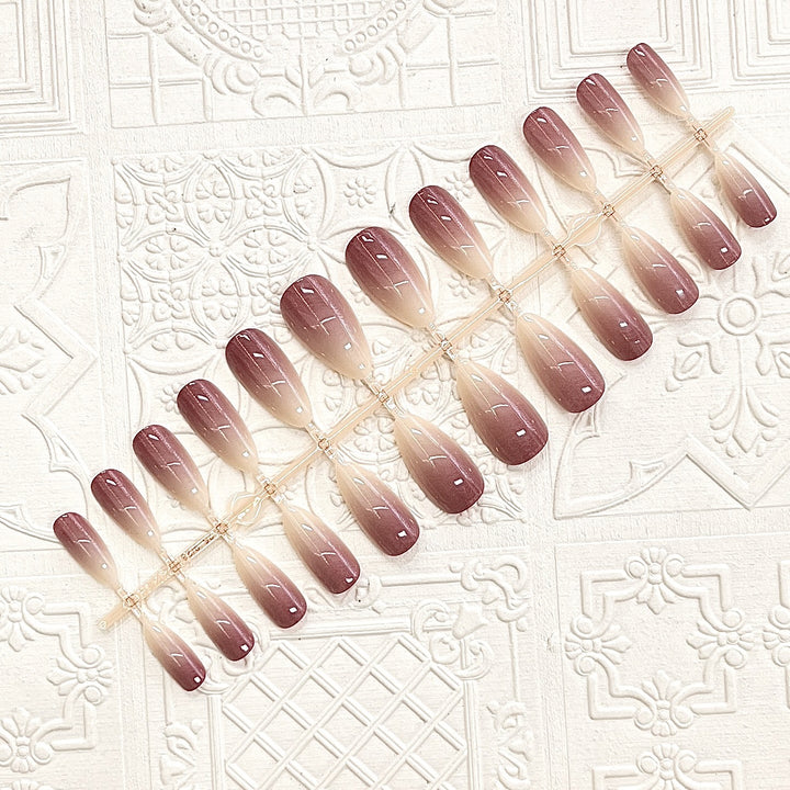 Elegant Ombre Press-On Nails Stornfield