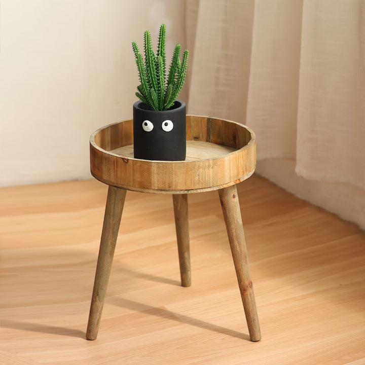 Modern side table made of wood Stornfield